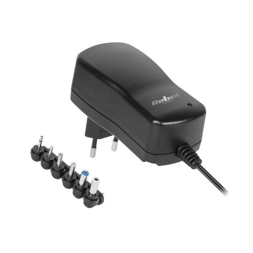Rebel Universele Stroomadapter - 1000mA - 230V AC - 3-12V DC, Doe-het-zelf en Verbouw, Elektra en Kabels, Nieuw, Verzenden