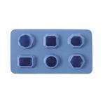 BarUp IJsblokjesvorm - edelsteenvormig - siliconen - blau..., Witgoed en Apparatuur, IJsmachines, Ophalen of Verzenden, Nieuw