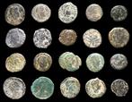 Romeinse Rijk Lote 20 monedas Æ acuñadas entre los siglos, Postzegels en Munten