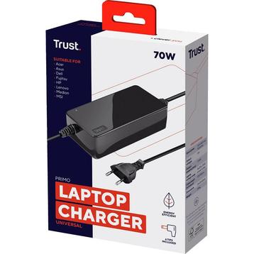 Trust Primo 70W - universele laptopoplader - 19/20V Laptop beschikbaar voor biedingen