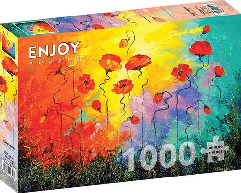 Magic Poppies Puzzel (1000 stukjes) | Enjoy Puzzle - Puzzels, Hobby en Vrije tijd, Denksport en Puzzels, Nieuw, Verzenden