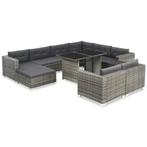 Rattan Loungeset | Tweedekansje | Grijs, 10-delig OP = OP, Tuin en Terras, Tuinsets en Loungesets, Rotan, Meer dan 8 zitplaatsen