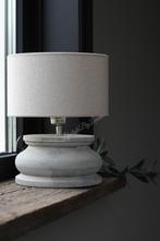 Lage houten baluster lampvoet Grey wash 23 cm, Ophalen of Verzenden, Nieuw