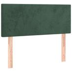 Groen Fluweel Hoofdbord 100cm - Tweedekansje, Nieuw, Stof, Groen, 100 cm