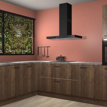 Chocolade Eiken keuken Rhodos 54143, Huis en Inrichting, Keuken | Complete keukens, Verzenden