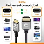 Tweedekans | Drivv. Premium Mini HDMI naar HDMI Kabel 2.1 -, Ophalen of Verzenden, Zo goed als nieuw
