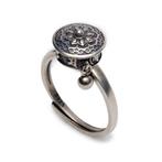 Tibetaanse Lotus Mandala Ring - 925 sterling zilver