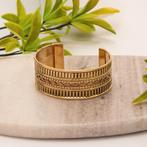 Messing klemarmband, Sieraden, Tassen en Uiterlijk, Armbanden, Ophalen of Verzenden, Nieuw