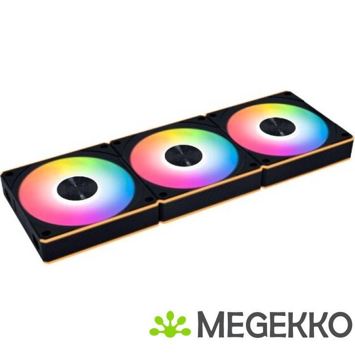 Lian Li UNI FAN CL Wireless 120mm 3-Pack Black, Computers en Software, Computerkoelers, Nieuw, Verzenden