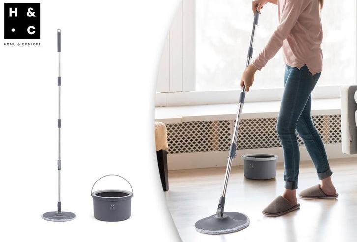 2dekans | Home & Comfort Spin mop dweilsysteem voor, Huis en Inrichting, Schoonmaakartikelen, Ophalen of Verzenden