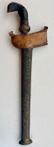Kris/keris (1) - Damascus staal/ijzer, Hout - Oost-Java,