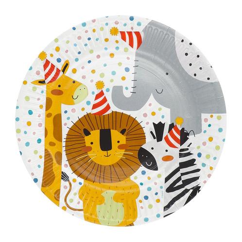 Borden Safari 23cm 8st, Hobby en Vrije tijd, Feestartikelen, Nieuw, Verzenden