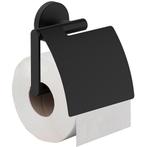Wiesbaden Alonzo Toiletrolhouder met Klep - Mat Zwart, Huis en Inrichting, Badkamer | Badtextiel en Accessoires, Ophalen of Verzenden