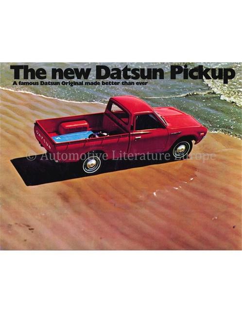 1973 DATSUN PICKUP BROCHURE ENGELS (USA), Boeken, Auto's | Folders en Tijdschriften, Nissan
