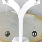 Tahitian pearls Drop Ø 10,7x12 mm long earrings - Oorbellen
