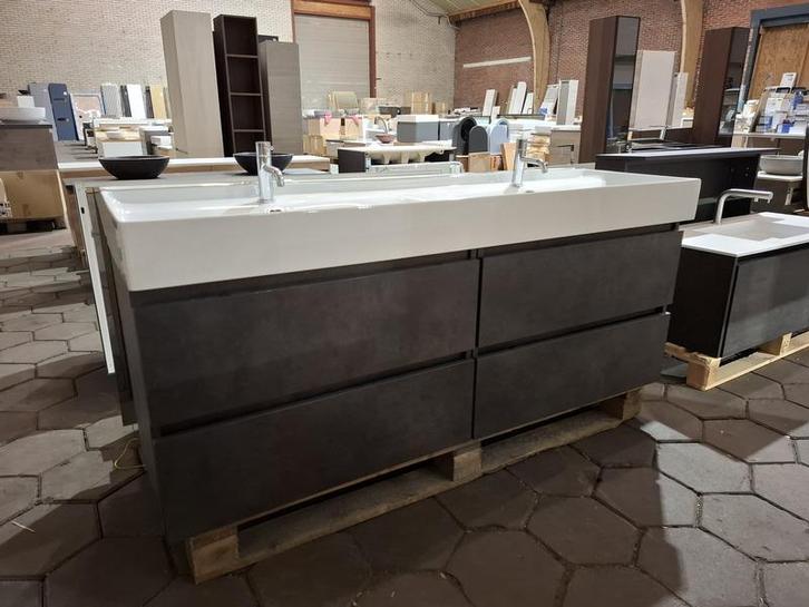 Badmeubel Primabad, antraciet, Huis en Inrichting, Badkamer | Badkamermeubels