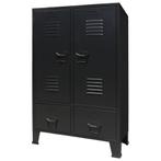 Kledingkast metaal zwart 67cm | Retourdeal | 42% Korting!, Ophalen of Verzenden, Nieuw