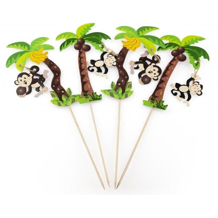 Taartprikker Slingeraap in Palm 25cm 50st., Hobby en Vrije tijd, Taarten en Cupcakes maken, Nieuw, Verzenden