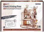 Robotime Klassieke Printing Press hout Modelbouw Knutselen, Hobby en Vrije tijd, Verzenden, Nieuw