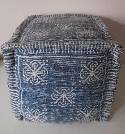 Le Lis Casa Indigo - Estoque - Poef - Katoen, Antiek en Kunst, Antiek | Kleden en Textiel