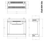 Element4 Club 80H E 3-zijdig, Huis en Inrichting, Kachels, Ophalen of Verzenden, Nieuw, Hout, Vrijstaand