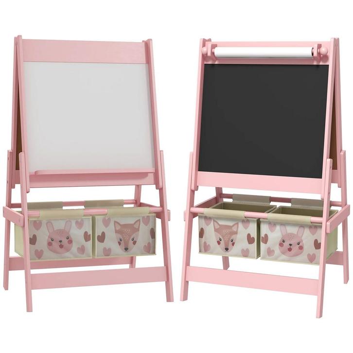AIYAPLAY 3-in-1 Kinder Ezel Met Papierrol, Krijtbord, Whiteb, Hobby en Vrije tijd, Overige Hobby en Vrije tijd, Nieuw, Verzenden
