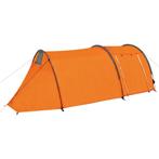 Tent 4-persoons grijs en oranje (Tenten, Outdoor items)