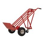 Topgear Steekwagen Rood met Steunwiel Maximaal 200 kilo, Doe-het-zelf en Verbouw, Transportwagens, Nieuw, Ophalen of Verzenden