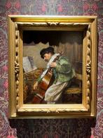 Ferdinand Roybet (1840-1920) - Le violoncelliste, Antiek en Kunst