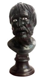 sculptuur, Testa di Seneca - 50 cm - Gepatineerd brons, Antiek en Kunst, Antiek | Keramiek en Aardewerk