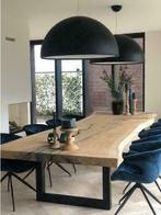 Boomstamtafel | boomstam | uniek eiken uit één stuk op maat, Huis en Inrichting, Eikenhout, 50 tot 100 cm, Vijf personen of meer