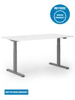 Laag-hoog bureau Premium - antraciet - blad naar keuze, Nieuw in verpakking