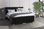 Mörgenn Elektrische Boxspring Nauplion Zwart - 140x200 cm, Verzenden, Nieuw, Zwart, Modern