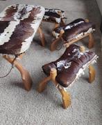 Tafel (5) - BD15 chair - Hout, Leder - Unieke vintage chalet