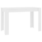 Eettafel 120x60x76 cm spaanplaat wit (Tafels, Interieur), Huis en Inrichting, Complete inboedels, Verzenden