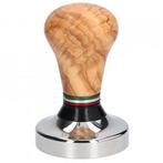 Asso Coffee Tamper Flag Wood Olijfhout 58mm (barista tools), Witgoed en Apparatuur, Ophalen of Verzenden, Nieuw