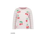 Shirt - lange mouwen - gestreept wit/roze - maten: 68, 80 -, Verzenden, Nieuw, Blue Seven