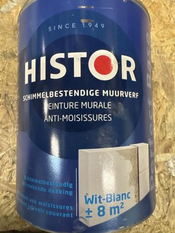 Histor Schimmelbestendige Muurverf - WIT - 1 liter beschikbaar voor biedingen