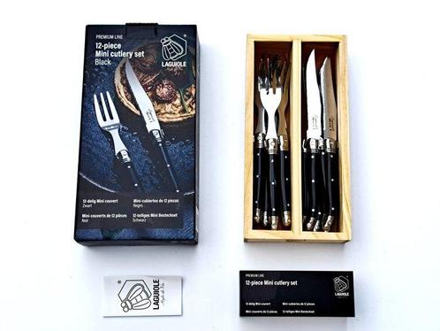Laguiole - 12 pieces petit fours Cutlery set - 6x forks & 6x, Antiek en Kunst, Antiek | Keukenbenodigdheden
