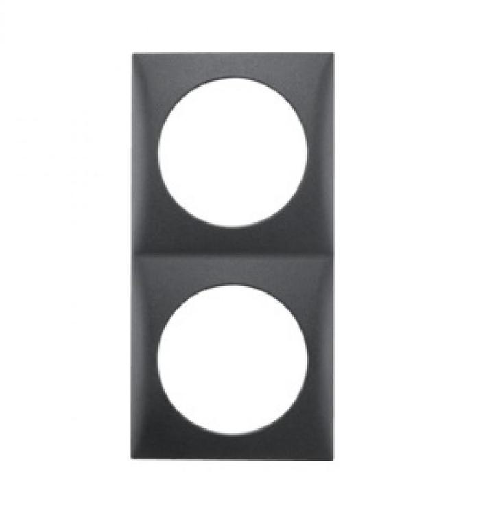 Berker Afdekraam Flow 2-Vaks Antraciet Mat, Caravans en Kamperen, Kampeeraccessoires, Ophalen of Verzenden