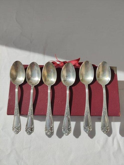 3 PA - Theelepel (6) - .800 zilver, Antiek en Kunst, Antiek | Goud en Zilver