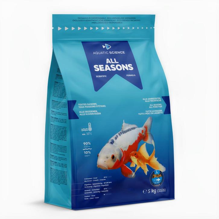 All Seasons Large 5kg - Aquatic Science, Dieren en Toebehoren, Vissen | Aquaria en Toebehoren, Verzenden