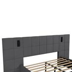 Gestoffeerd Bed Luzano - 140x200cm - Fluweel - Incl. Leeslam, Huis en Inrichting, Slaapkamer | Bedden, Verzenden, Nieuw
