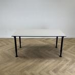 Gispen verstelbaar bureau / tafel 160x80 cm, grijs - zwart, Huis en Inrichting, Bureaus, Ophalen of Verzenden, In hoogte verstelbaar