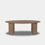 Tafel Ovaal Eikenhout  half rond  220x110, Huis en Inrichting, Tafels | Eettafels, Nieuw