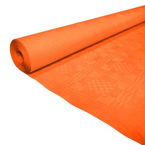 Papieren Tafelkleed Oranje 8m, Hobby en Vrije tijd, Feestartikelen, Nieuw, Verzenden