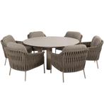 Donato Comino low dining set 160 cm rond 7 delig keramiek, Ophalen of Verzenden, Nieuw