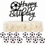 Voetbal taart topper en cupcake set, Verzenden, Nieuw, Overige typen