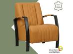 Leren fauteuil Glamour - Toledo Sabbia (lichtcognac), Huis en Inrichting, Fauteuils, Nieuw, Ophalen of Verzenden, 50 tot 75 cm