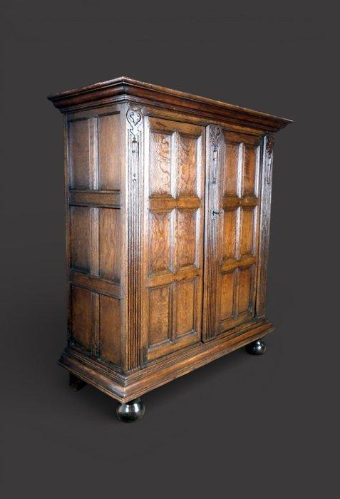 Kast - vroege panelenkast - Eik, Antiek en Kunst, Antiek | Overige Antiek